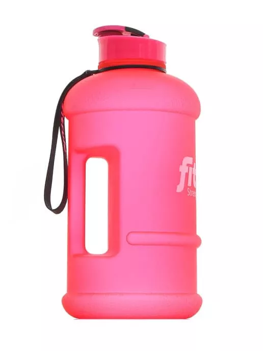FitRule Бутыль прорезиненная крышка щелчок 1,3L (Розовая)