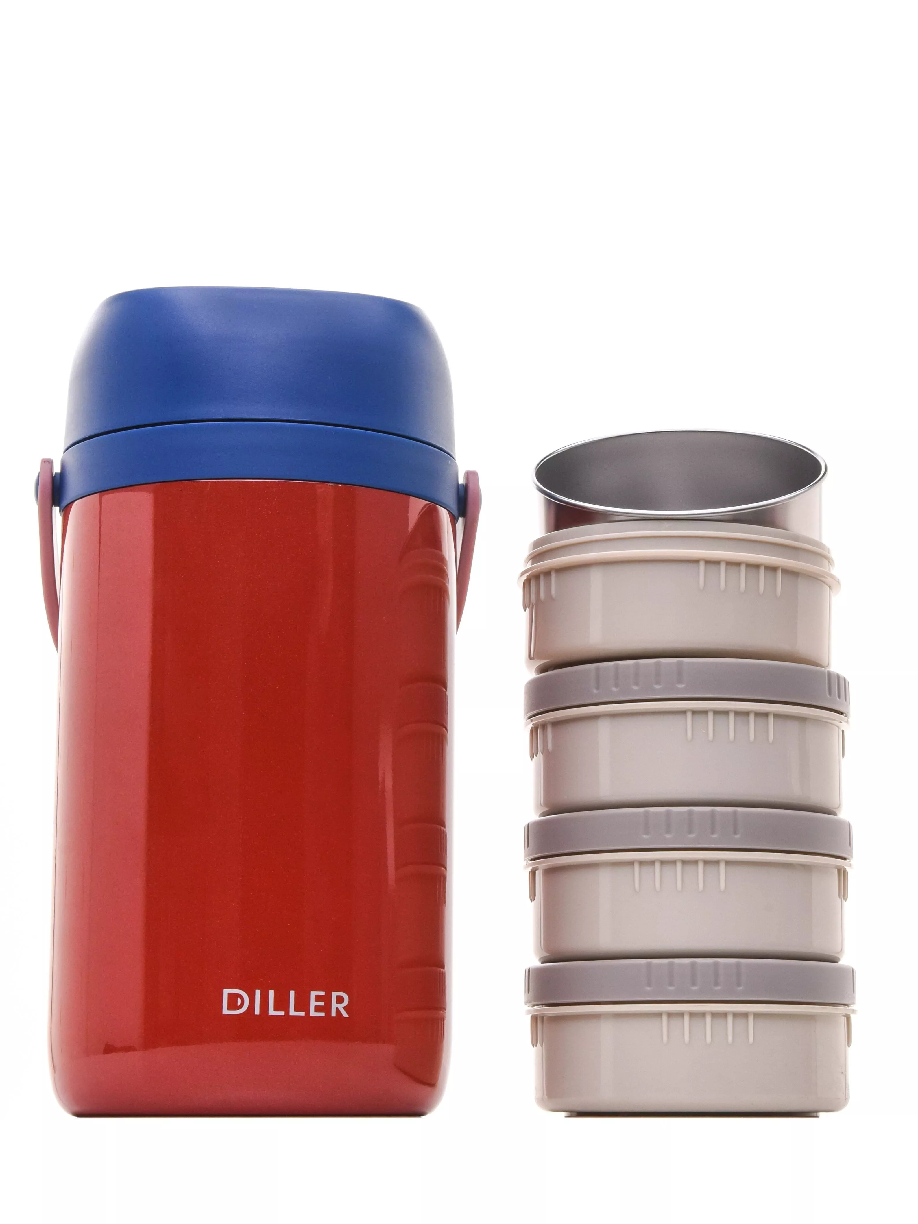 Термоконтейнер для еды Diller 8926 2400 ml (Красный)