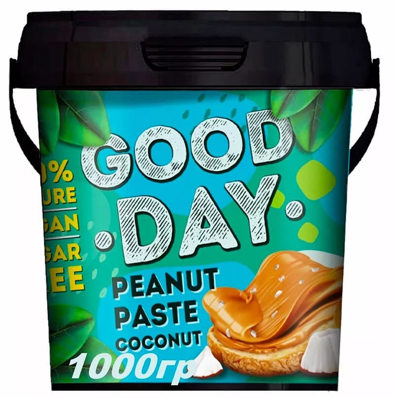 GOOD DAY Арахисовая паста с кокосом 1000g