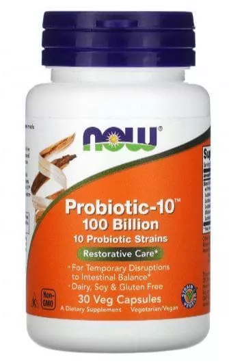 NOW Probiotic-10 100 Billion 30 vcaps