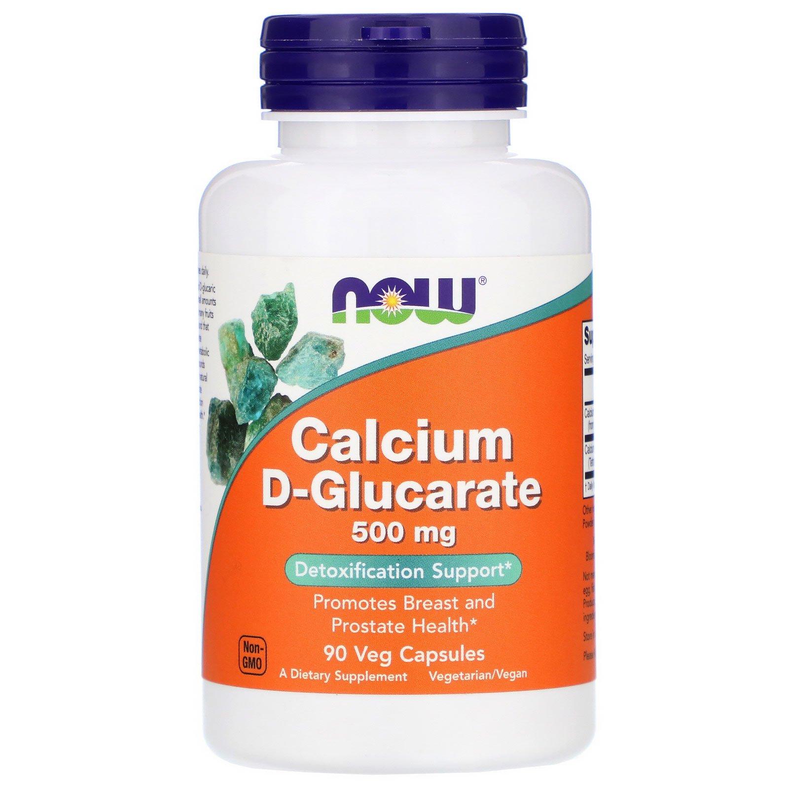 NOW Calcium D-Glucarate 500ng 90 vcaps фото