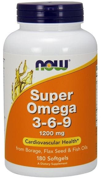 NOW Super Omega 3-6-9 1200 mg 180 sof фото