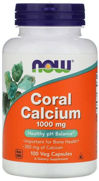 NOW Coral Calcium 1000mg 100 vcaps фото
