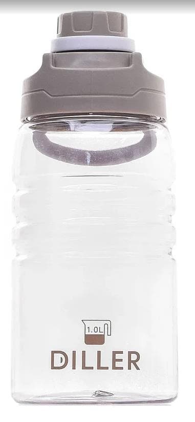Diller Бутылка для воды D22 1000ml (Бежевая) фото