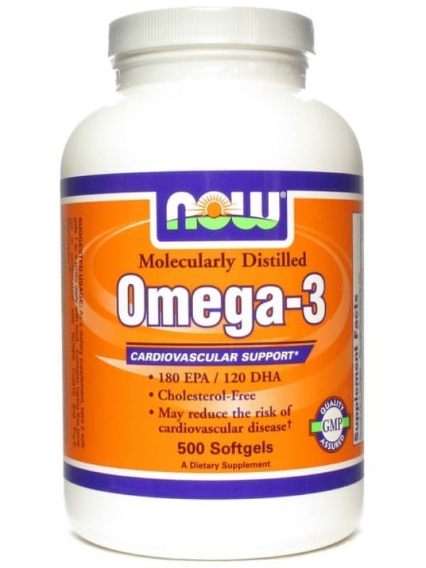 NOW Omega-3 1000 mg 500 sof фото