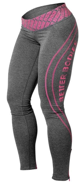 Better Bodies Shaped logo ti,леггинсы серые с фиолетовым