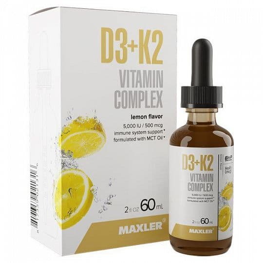 Maxler Vitamin D3 + K2 drops 60 ml фото