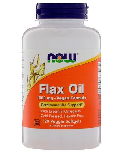 NOW Flax Oil 1000mg 120 caps фото