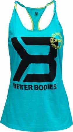 Better Bodies Twisted t-back, майка голубая фото