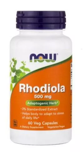 картинка NOW Rhodiola 500mg Extrat 3% 60 vcaps от магазина спортивного питания «2scoop»