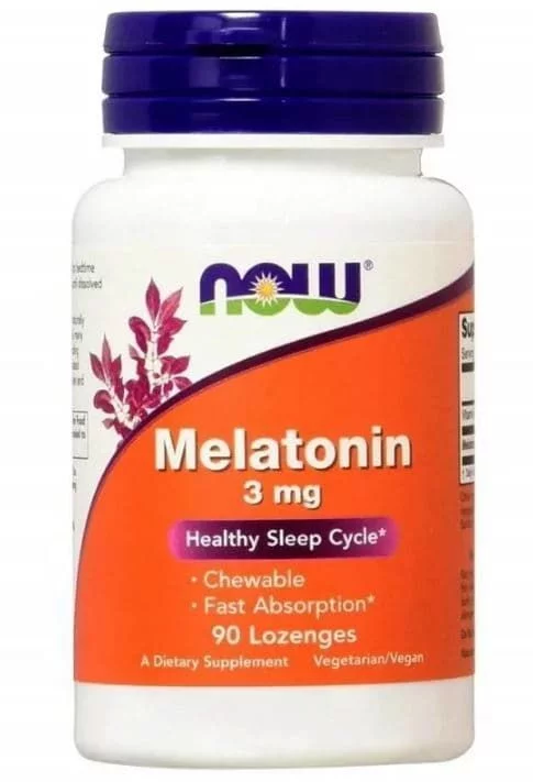 NOW Melatonin 3 mg 90 Жевательные фото