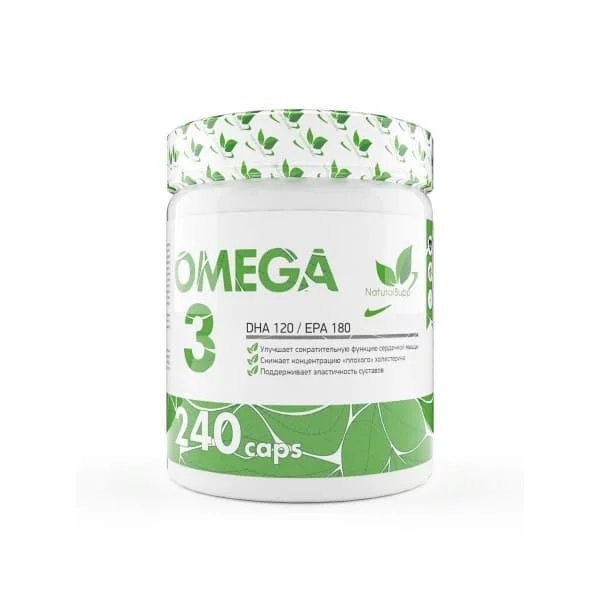 Natural Supp Omega 3 EPA 180 DHA 120 30% 240 caps фото