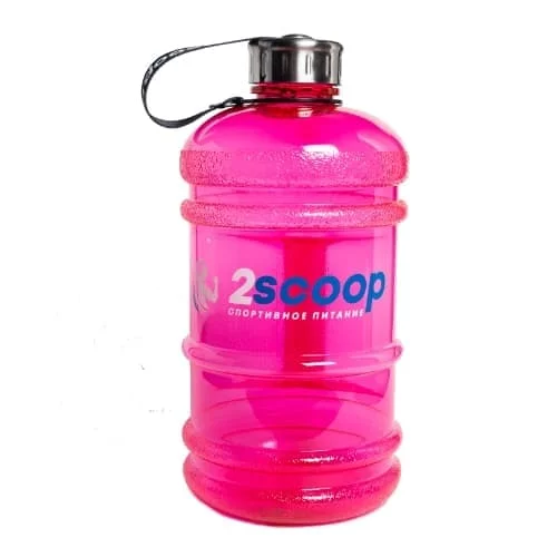 2scoop Бутыль 2.2 L металлическая крышка (Розовый) фото
