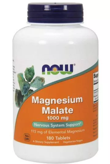 NOW Magnesium Malate 1000 mg 180 vcaps фото